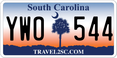 SC license plate YWO544