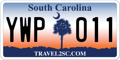 SC license plate YWP011