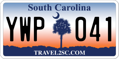 SC license plate YWP041