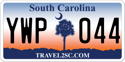 SC license plate YWP044