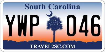 SC license plate YWP046