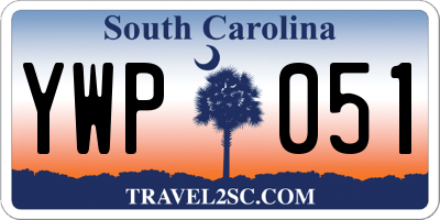 SC license plate YWP051