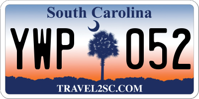 SC license plate YWP052