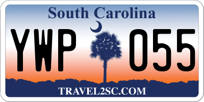SC license plate YWP055