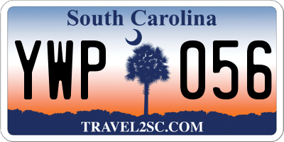 SC license plate YWP056