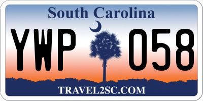 SC license plate YWP058