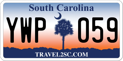 SC license plate YWP059