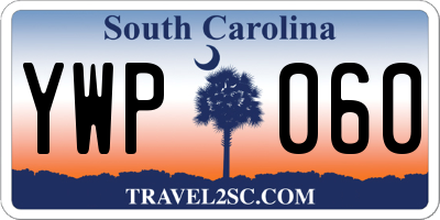 SC license plate YWP060