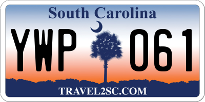 SC license plate YWP061