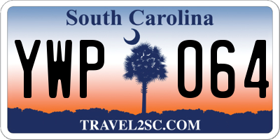 SC license plate YWP064