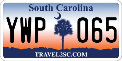 SC license plate YWP065