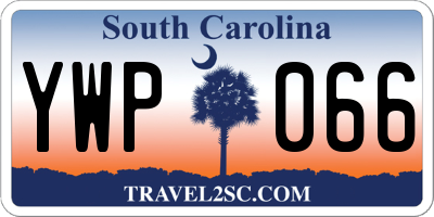 SC license plate YWP066