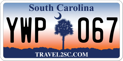SC license plate YWP067
