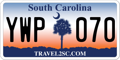 SC license plate YWP070