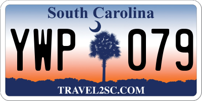 SC license plate YWP079