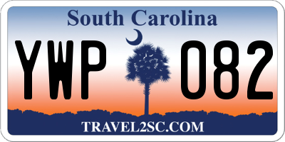 SC license plate YWP082