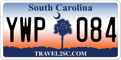 SC license plate YWP084