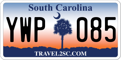 SC license plate YWP085