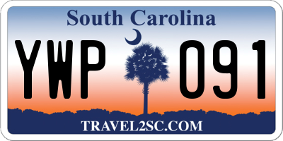 SC license plate YWP091