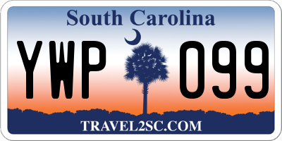 SC license plate YWP099