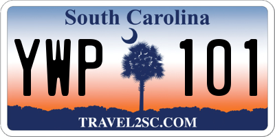 SC license plate YWP101