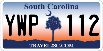 SC license plate YWP112