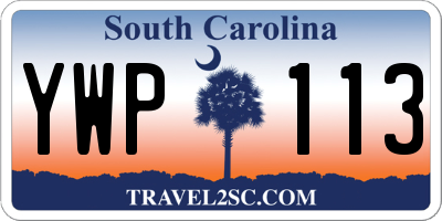 SC license plate YWP113