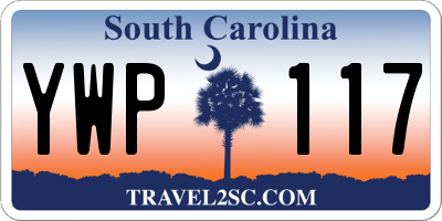 SC license plate YWP117