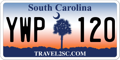 SC license plate YWP120
