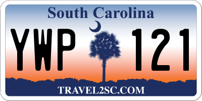 SC license plate YWP121