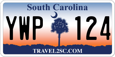 SC license plate YWP124