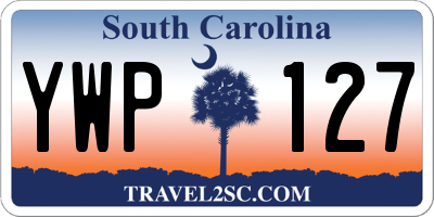SC license plate YWP127