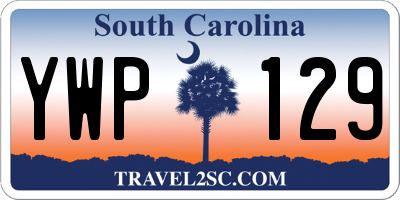 SC license plate YWP129