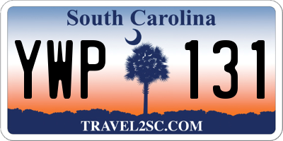 SC license plate YWP131