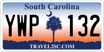 SC license plate YWP132