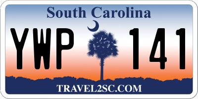 SC license plate YWP141
