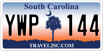 SC license plate YWP144