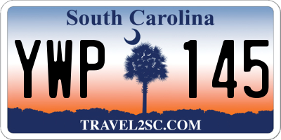 SC license plate YWP145