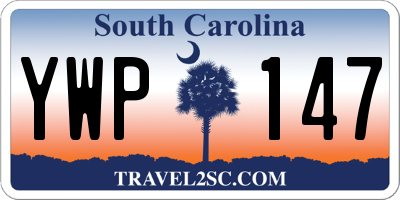 SC license plate YWP147