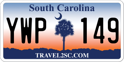 SC license plate YWP149