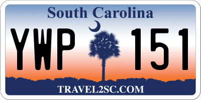 SC license plate YWP151