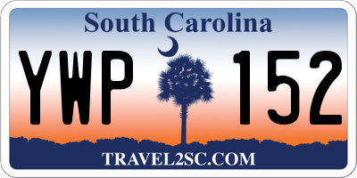 SC license plate YWP152