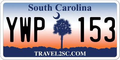 SC license plate YWP153