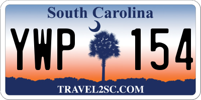 SC license plate YWP154