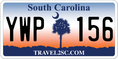 SC license plate YWP156