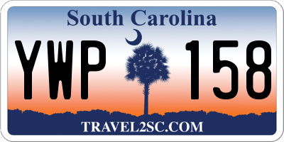 SC license plate YWP158