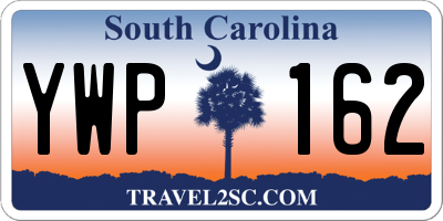 SC license plate YWP162