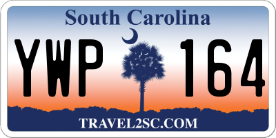 SC license plate YWP164