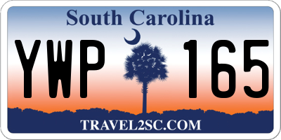 SC license plate YWP165