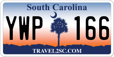 SC license plate YWP166